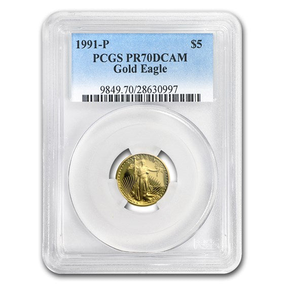 1991-P 1/10 oz Proof American Gold Eagle PR-70 DCAM PCGS