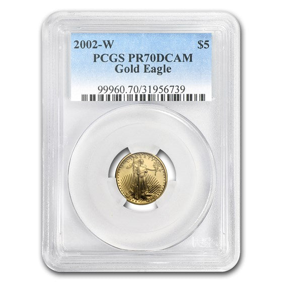 2002-W 1/10 oz Proof American Gold Eagle PR-70 PCGS