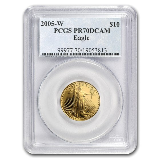 2005-W 1/4 oz Proof American Gold Eagle PR-70 PCGS