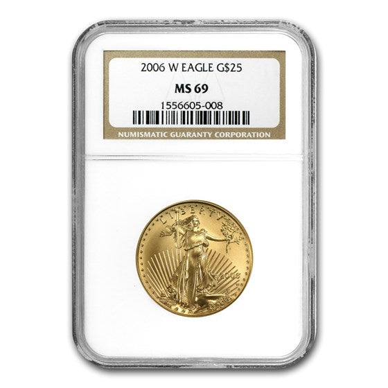 2006-W 1/2 oz Burnished American Gold Eagle MS-69 NGC