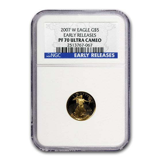 2007-W 1/10 oz Proof American Gold Eagle PF-70 NGC (ER)