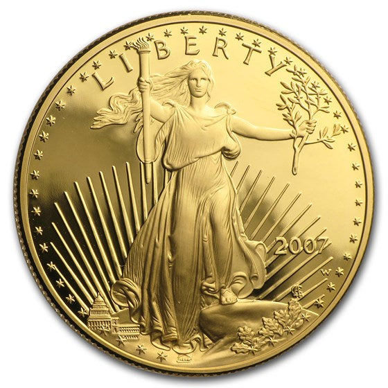 2007-W 1 oz Proof American Gold Eagle (w/Box & COA)