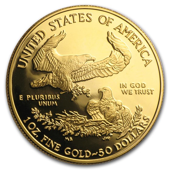 2007-W 1 oz Proof American Gold Eagle (w/Box & COA)