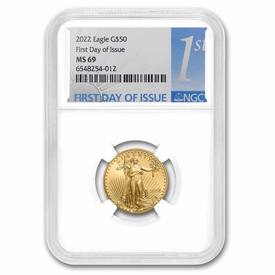 2022 1 oz American Gold Eagle MS-69 NGC (First Day of Issue)